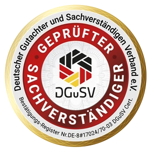 Siegel geprüfte Sachverständige DGuSV